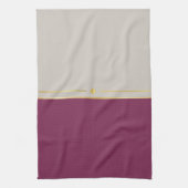 Fuchsia & Taupe Haven Geschirrtuch (Vertikal)