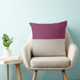 Fuchsia & Taupe Haven Kissen