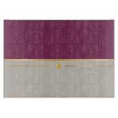 Fuchsia & Taupe Haven Schneidebrett (Vorderseite)