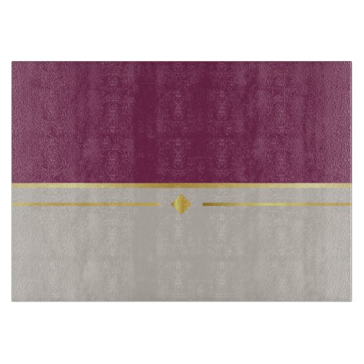 Fuchsia & Taupe Haven Schneidebrett (Vorderseite)