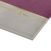 Fuchsia & Taupe Haven Schneidebrett (Ecke)