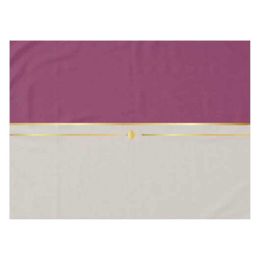 Fuchsia & Taupe Haven Tischdecke (Vorderseite (Horizontal))