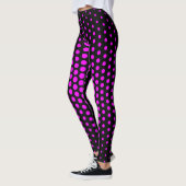 Fuchsia Techno Dot Pattern Leggings (Links)