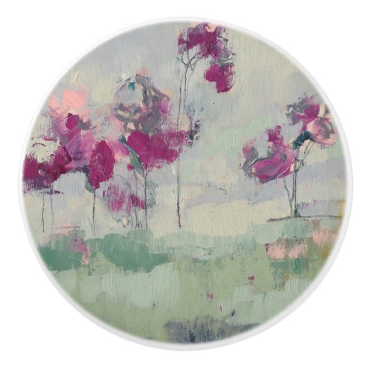 Fuchsia Treeline Keramikknauf (Vorderseite)