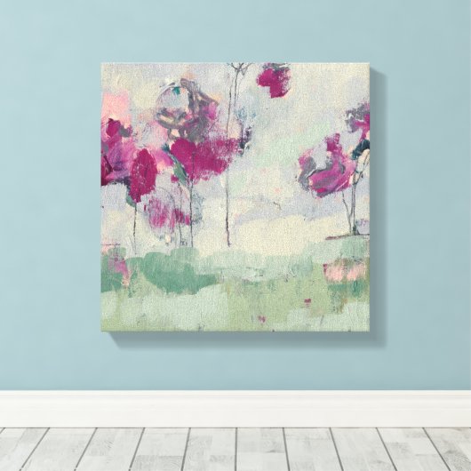 Fuchsia Treeline Leinwanddruck (Insitu (Holzboden))