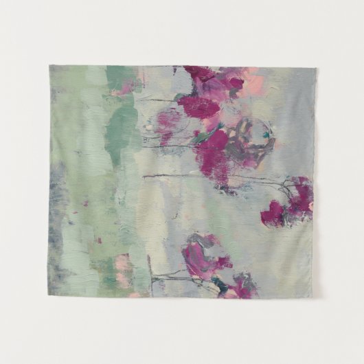 Fuchsia Treeline Wandteppich (Vorderseite (Horizontal))