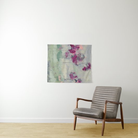 Fuchsia Treeline Wandteppich (Beispiel (Horizontal))