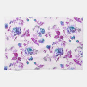 Fuchsia Turquoise Rose Geschirrtuch (Horizontal)