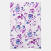 Fuchsia Turquoise Rose Geschirrtuch (Vertikal)