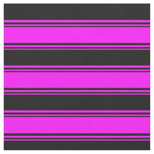 Fuchsia und Black Lines Stoff (Nahaufnahme)