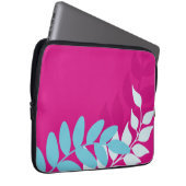Fuchsia und Blaue Mod Laptopschutzhülle (Vorne Rechts)
