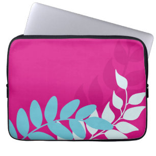 Fuchsia und Blaue Mod Laptopschutzhülle