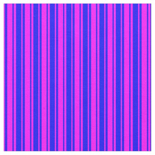 Fuchsia und blaues Streifen Stoff (Nahaufnahme)