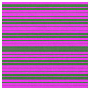 Fuchsia und dunkelgrünes Muster der Streifen Stoff