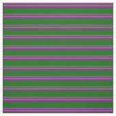 Fuchsia und dunkle grüne Linien Stoff (Muster)