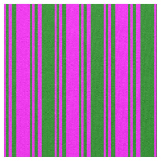 Fuchsia und grünes/gestreiftes Muster Stoff (Nahaufnahme)