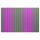 Fuchsia und grünes/gestreiftes Muster Stoff (Fat Quarter (45,7 x 55,9 cm))