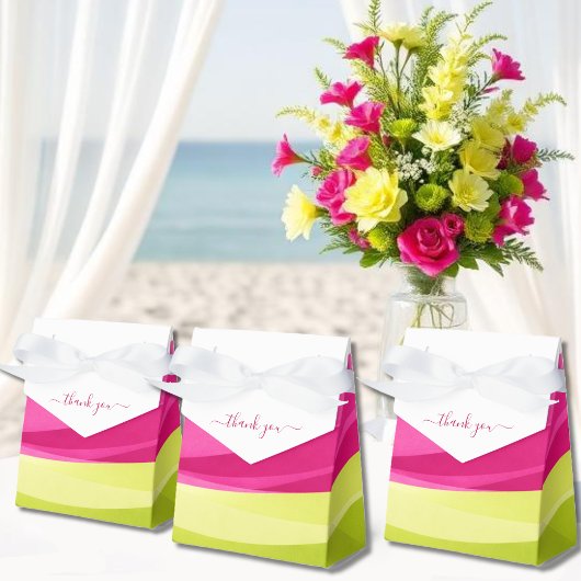 Fuchsia- und Limettengrüne Geschenkboxen Geschenkschachtel