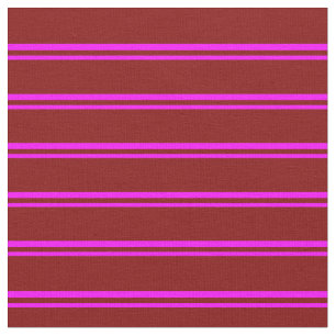 Fuchsia und Maroon-Streifen Stoff