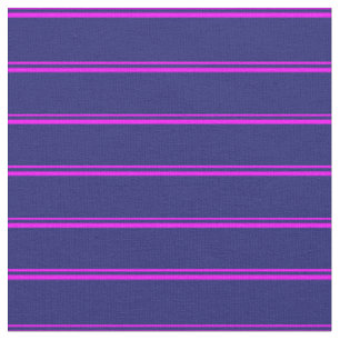 Fuchsia und Midnight Blue farbene Streifen Stoff