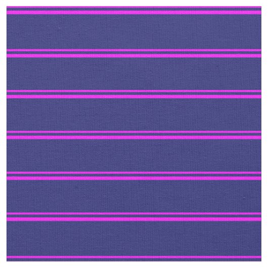 Fuchsia und Midnight Blue farbene Streifen Stoff (Nahaufnahme)