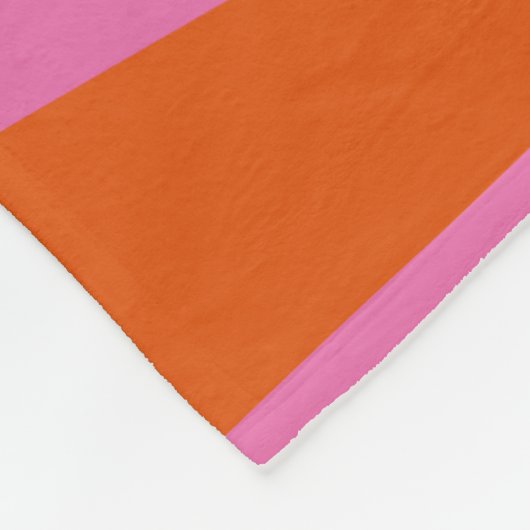 Fuchsia und orangefarbener Sonnenschein Fleecedecke (Ecke)