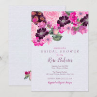 Fuchsia und Pflaumen-Brautparty