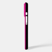 Fuchsia und schwarze Süßigkeiten Case-Mate iPhone Hülle (Rückseite / Links)