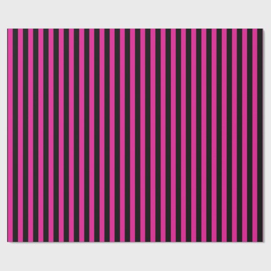 Fuchsia und schwarze Süßigkeiten Geschenkpapier (Flach)