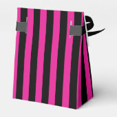 Fuchsia und schwarze Süßigkeiten Geschenkschachtel (Rückseite)