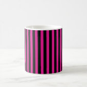 Fuchsia und schwarze Süßigkeiten Kaffeetasse (Mittel)