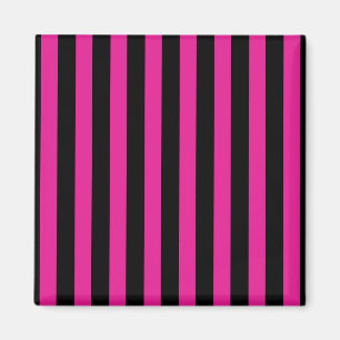 Fuchsia und schwarze Süßigkeiten Magnet