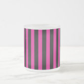 Fuchsia und schwarze Süßigkeiten Mattglastasse (Mittel)