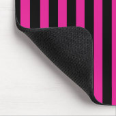Fuchsia und schwarze Süßigkeiten Mousepad (Ecke)