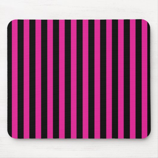 Fuchsia und schwarze Süßigkeiten Mousepad (Vorne)