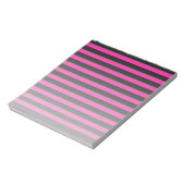 Fuchsia und schwarze Süßigkeiten Notizblock (Rotiert)