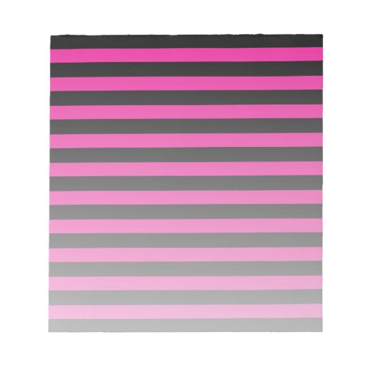 Fuchsia und schwarze Süßigkeiten Notizblock (Vorderseite)