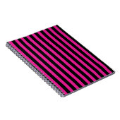 Fuchsia und schwarze Süßigkeiten Notizblock (Rechte Seite)