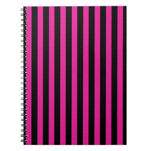 Fuchsia und schwarze Süßigkeiten Notizblock (Vorderseite)