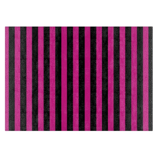 Fuchsia und schwarze Süßigkeiten Schneidebrett (Vorderseite)