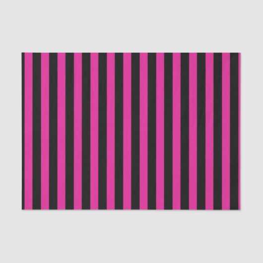 Fuchsia und schwarze Süßigkeiten Seidenpapier (Vorderseite)