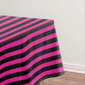 Fuchsia und schwarze Süßigkeiten Tischdecke