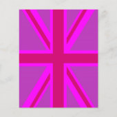 Fuchsia Union Jack Flyer (Vorne)