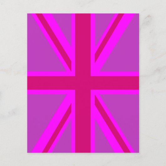 Fuchsia Union Jack Flyer (Vorne)