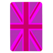 Fuchsia Union Jack Magnet (Vertikal)