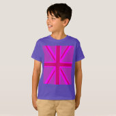 Fuchsia Union Jack T-Shirt (Vorne ganz)