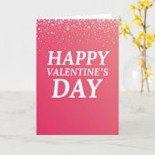 Fuchsia Valentinstag Glitter-Textur-Karte Karte (Gelbe Blume)
