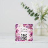 Fuchsia-Verzauberung: Wasserfarbe Begleitkarte (Stehend Vorderseite)