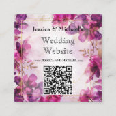 Fuchsia-Verzauberung: Wasserfarbe Begleitkarte (Vorderseite)