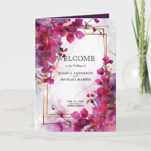 Fuchsia-Verzauberung: Wasserfarbenhochzeit Programm